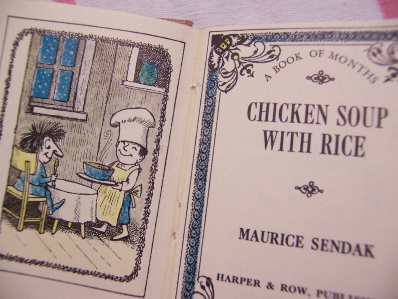 Chicken soup with rice a book of months Etsy
