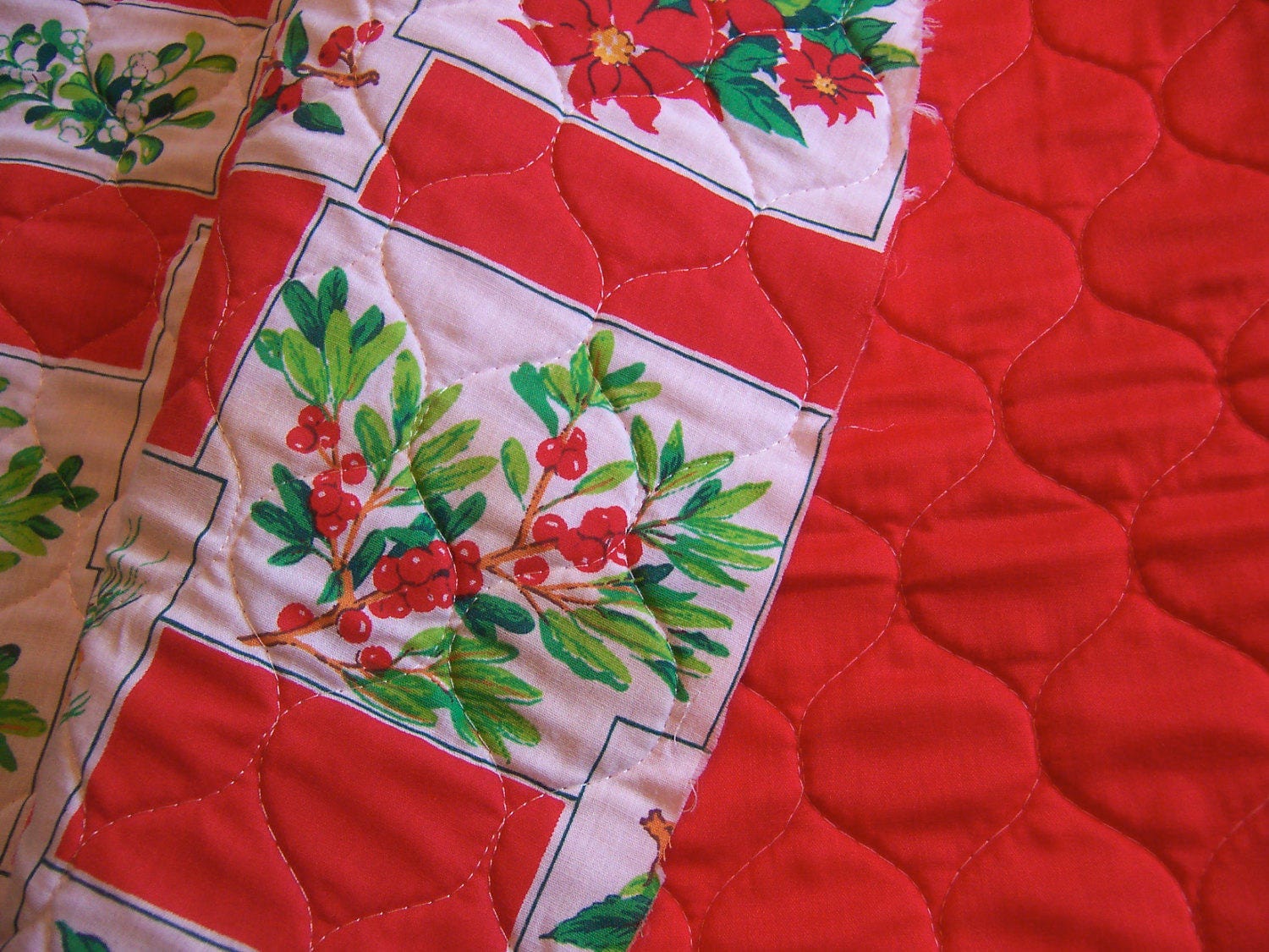 Fabric / Quilted Tree Skirt Fabric Etsy