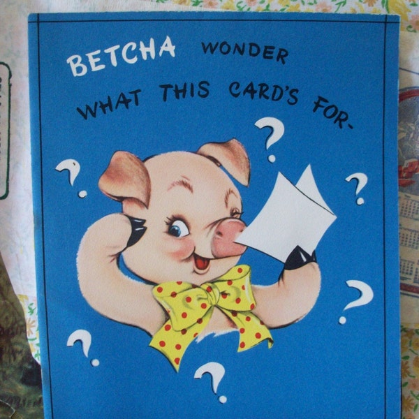 card / betcha wonder what this cards for