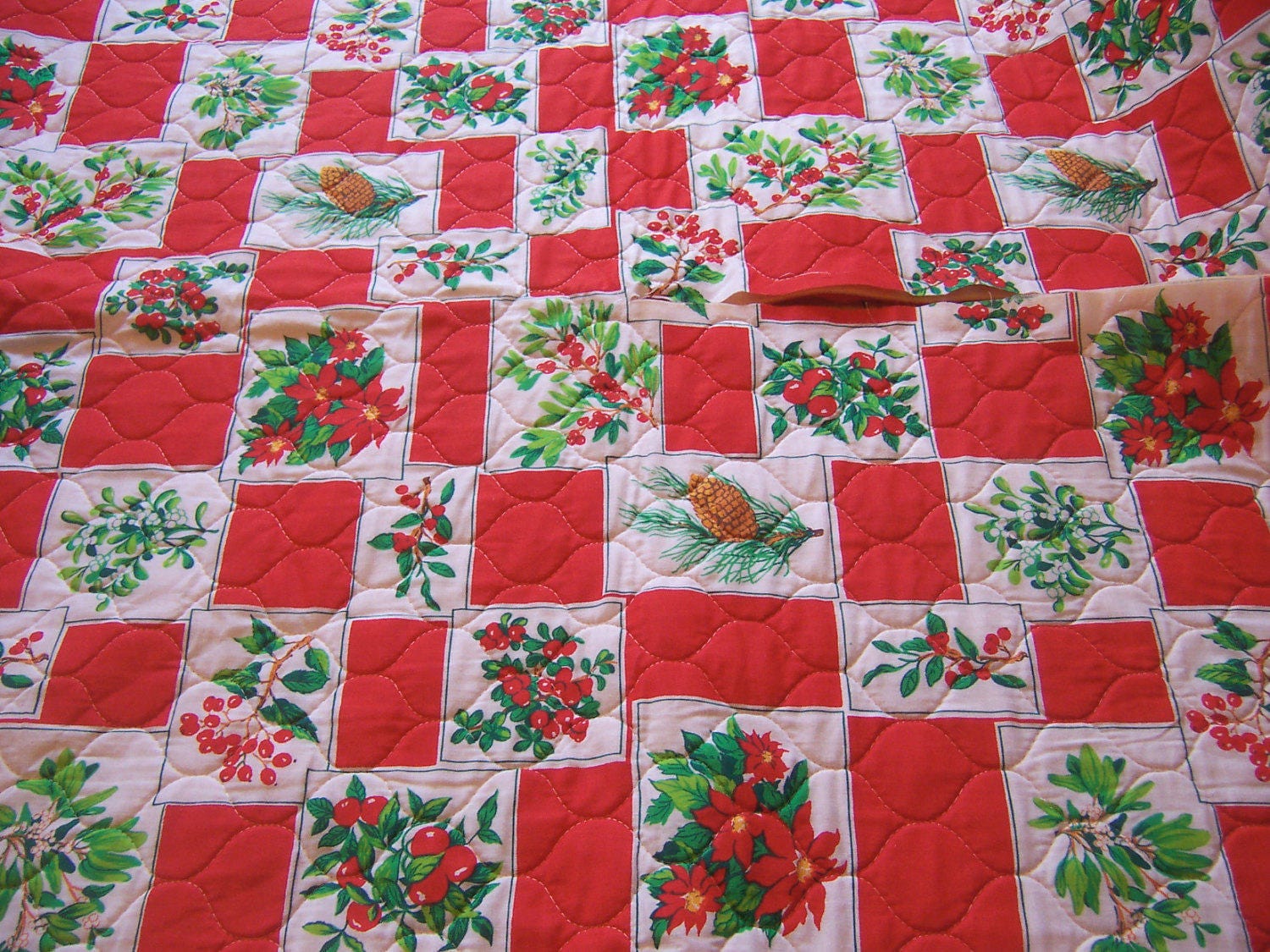 Fabric / Quilted Tree Skirt Fabric Etsy