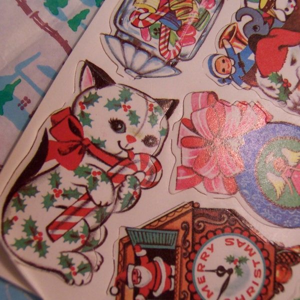 christmas holiday stickers