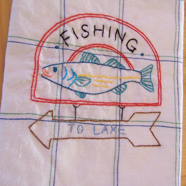 to lake fishing towel