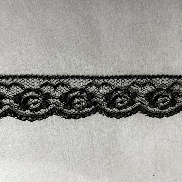 Black Lace Trim Top