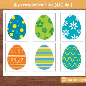 Easter Egg Matching Game for Kids, Easter Printable Puzzle Activity ...