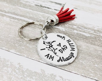Memorial Gift For Lost Loved One, memorial keychain, Bereavement Gift For Loss, Bereavement Keychain, I’m always with you, cardinal keychain