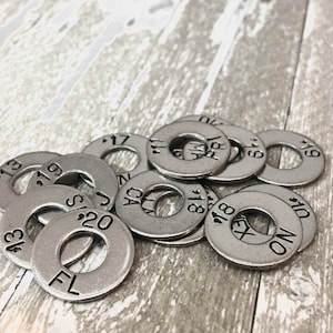 Travel tokens, travel lover gift, states visited charms, traveler gift, custom rings, journey charm, 5/8” size, travel token, engrave washer
