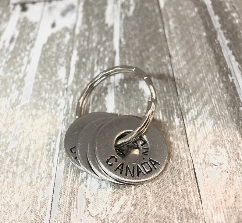 Personalized Engraved Washer Keychain Token National Park Etsy