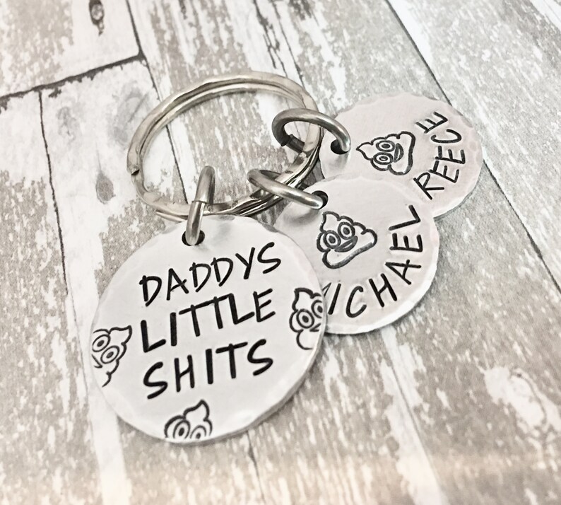 Engrave Fathers Keychain Funny Keychain for Dad Names Etsy