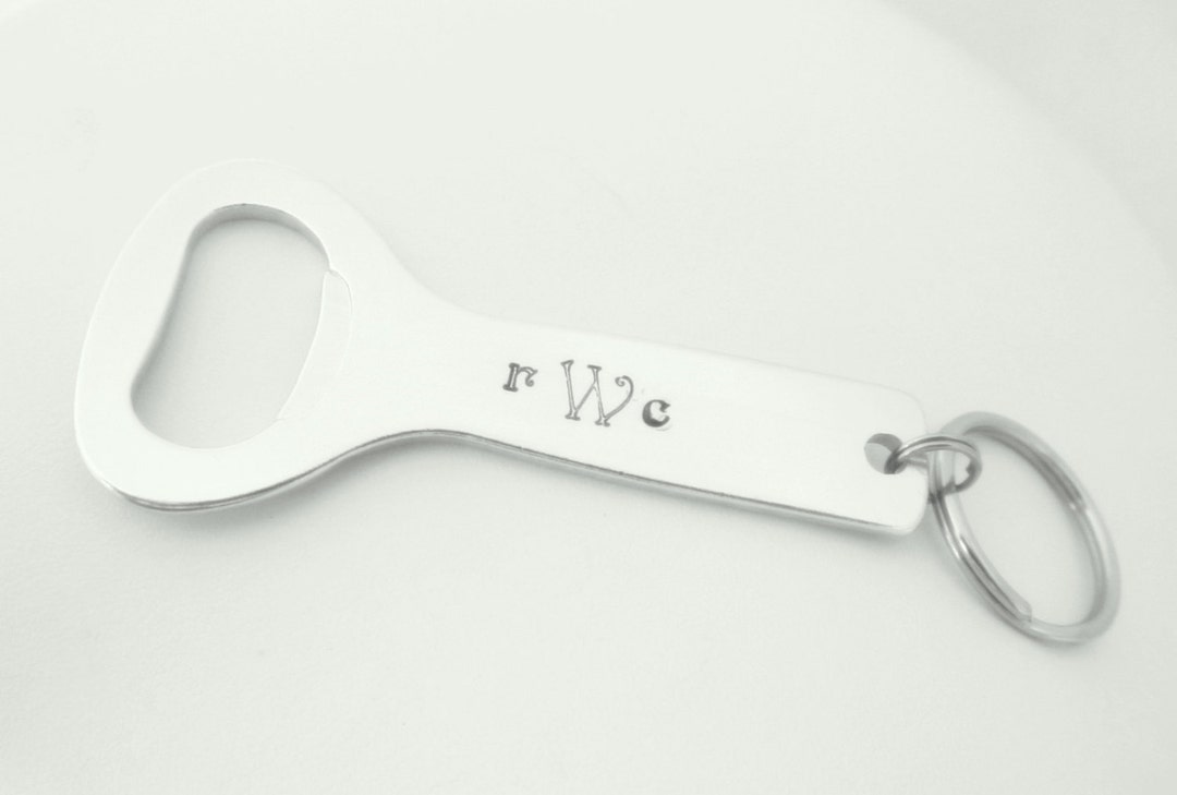Engrave Keychain, Bottle Opener Keychain, Gift for Dad, Personalized