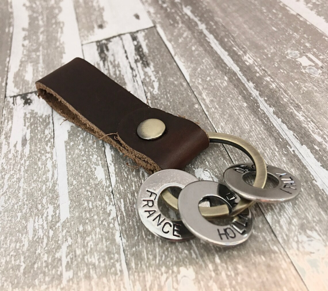 Travel Keychain Travel Token Keychain Travel Keepsake Etsy