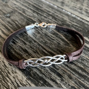 Ireland Jewelry, celtic jewelry, Celtic Bracelet, Irish jewelry, Outlander, Sterling Celtic Knot bracelet, leather Irish bracelet, st patty