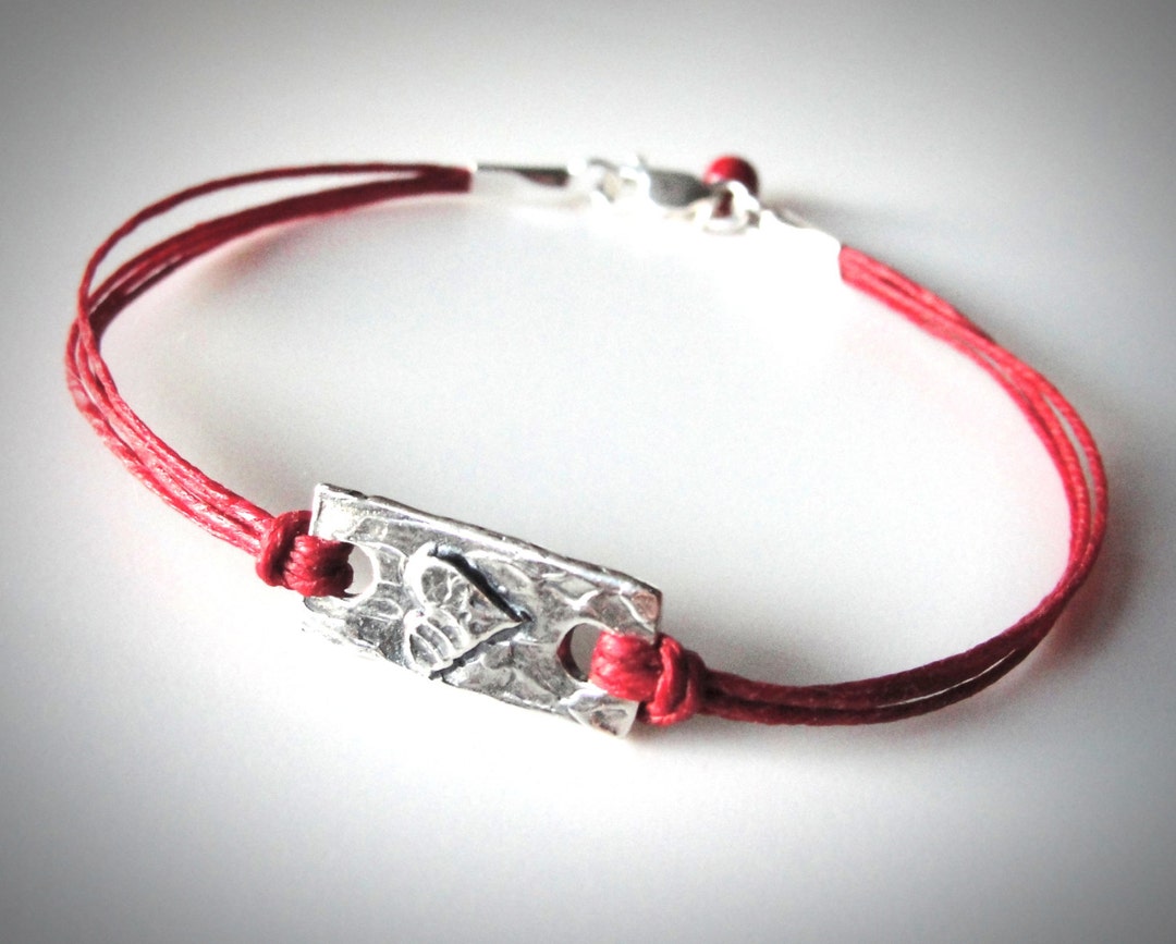 ★rosemont★ Silver Red Heart Bracelet RC24B08J Red Lab Created Ruby Rhodium Over Silver Bracelet 33.66ctw
