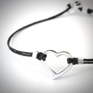Sterling Heart Bracelet, Love, Anniversary bracelet, mothers day gift, anniversary gift, gift for her, gift for woman, valentines gift