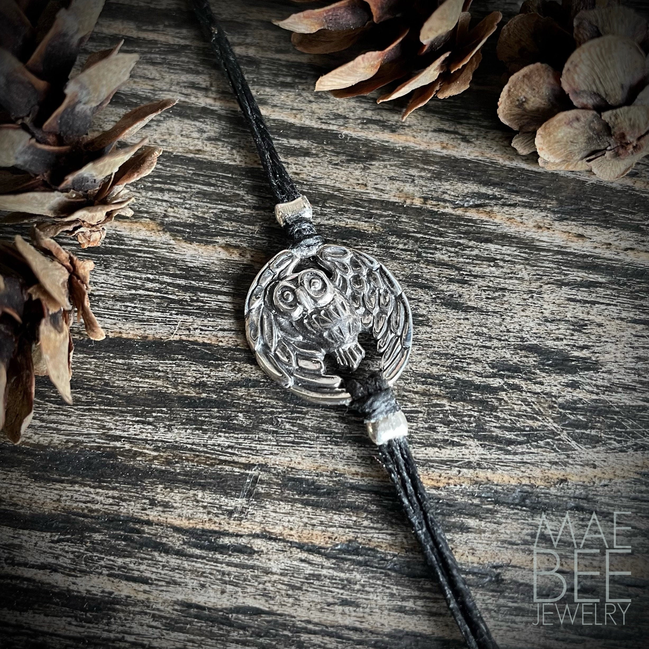 Sterling Silver Owl Bracelet: Nature Wanderlust Jewelry