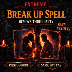 BREAK UP SPELL to Remove Third Party | Powerful Separation Spell | End Relationship Fast | Same Day Casting