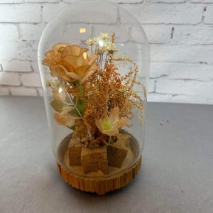 Cúpula de campana floral vintage de 5" liofilizada VHD