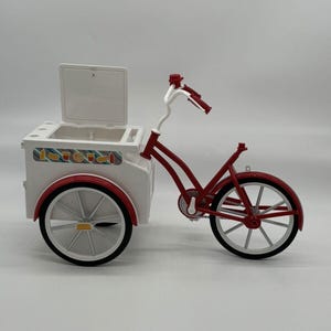 PARADISE KIDS Hot Dog Vending Sports Cart Bicycle dla lalek American Girl OG 18"