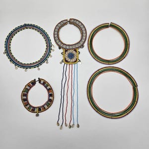 Shairi  Handmade Maasai Masai Beaded Tribal Colorful Circle pendant Necklace