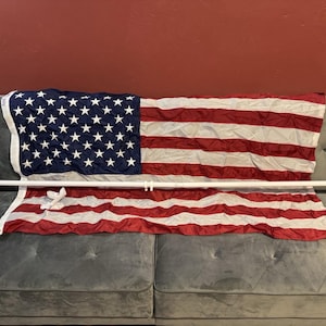 6 ft Flaggenmast Kit 3x5 Amerikanische Flagge & Wandhalterung Made in USA