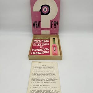Juego clásico de Diane Roger de 1968: ¿Y SI...? - Preguntas hipotéticas para adolescentes y adultos.