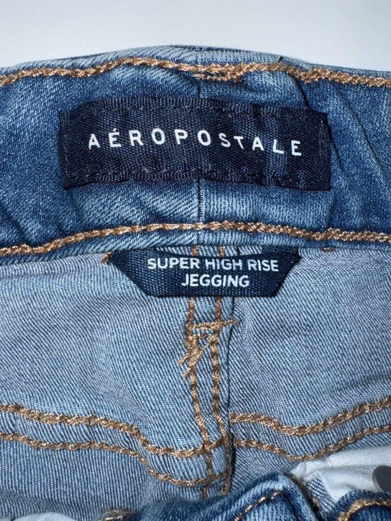 Jeggings Femme Aéropostale Taille Haute - Taille 00 Regular - Occasion Très Bon état