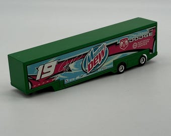 Casey Atwood Mountain Dew Car Hauler Trailer 1:64 Scale