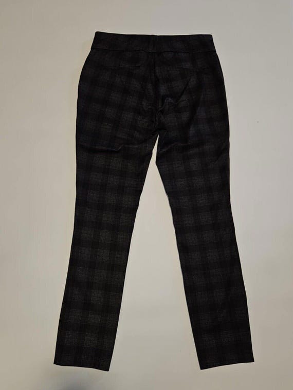 chinese dress ladies Brown Off-White Tailored Wide-Leg Plaid Pant – Hilary Radley main image 1
