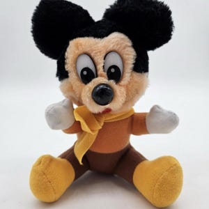 Peluche vintage original de Disney Mickey Mouse Christmas Carol de 8 pulgadas, Tiny Tim Korea