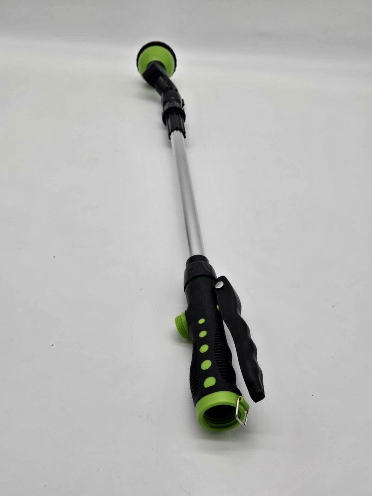 28-42 Lance d'arrosage, longue lance télescopique de tuyau d'arrosage avec tête pivotante, débit ...