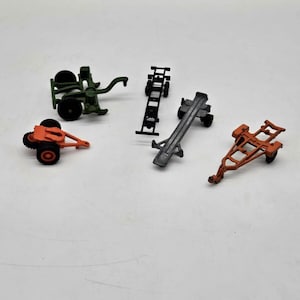 Lot von 5 Vintage Modell Spielzeug Anhängern