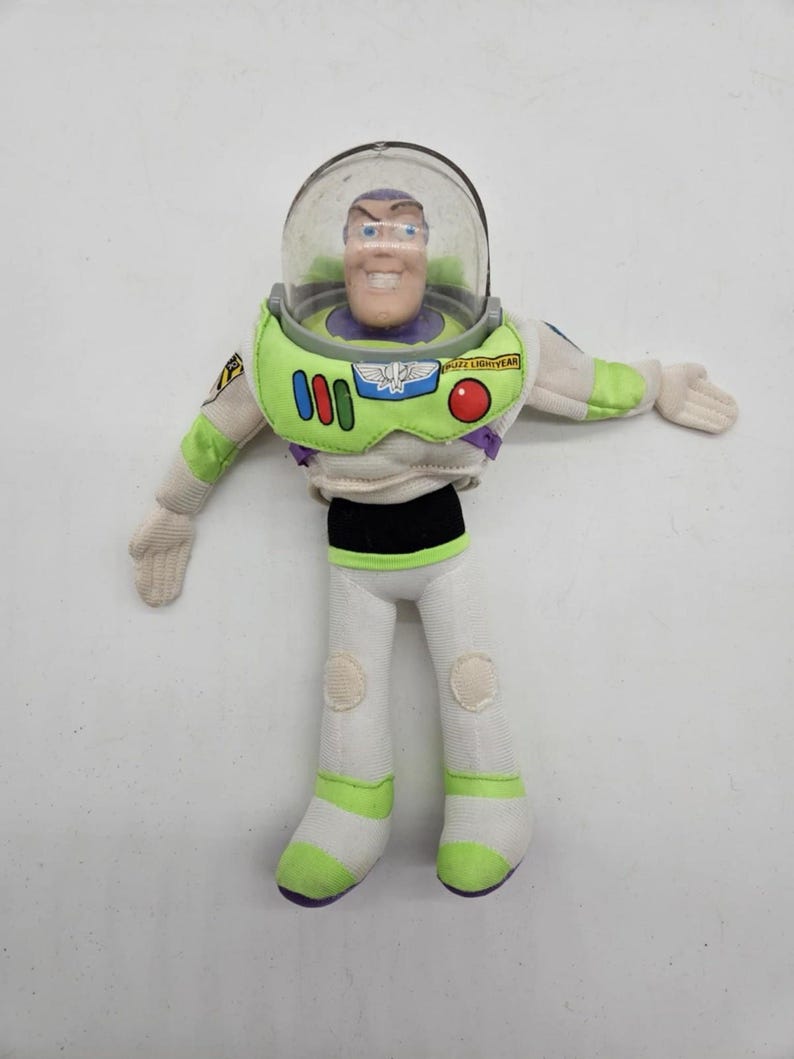 Vintage 1995 Disney Toy Story Buzz Lightyear Plush Hand Puppet Burger King Toy image 1