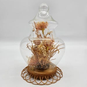 Cúpula de campana floral vintage liofilizada VHD