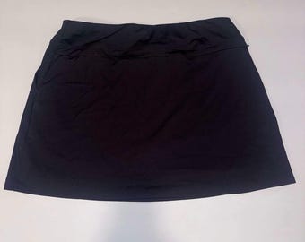 Tommy Bahama Schwarz Skort Frauen Große Golf Pull-On Rock Tasche Elastic Resort +