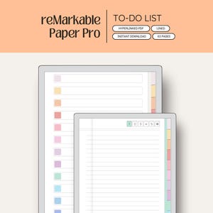 Notitieboek voor reMarkable Paper Pro | Maak je eigen index | Gelinkte index/pdf | Digitale notities | Opmerkelijke Paper Pro Notes