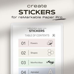 Custom Stickers for reMarkable Paper Pro | Shapes and Visuals to Create Stickers for reMarkable Pro | reMarkable templates