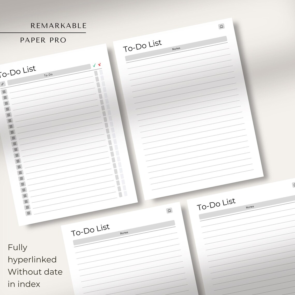 To-do List for Remarkable Paper Pro | Remarkable Task Tracker ...