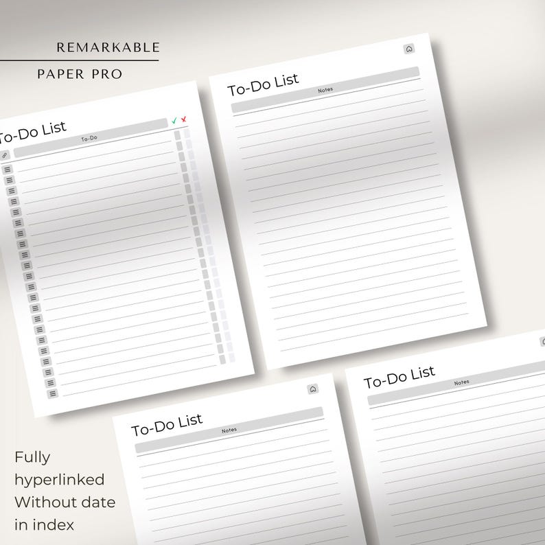 To-do List for Remarkable Paper Pro | Remarkable Task Tracker ...
