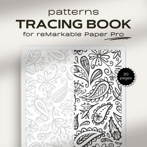 Tracing Book for reMarkable Paper Pro | Coloring Pages for Adults | Stress Relief Patterns | reMarkable Pro Mindfulness