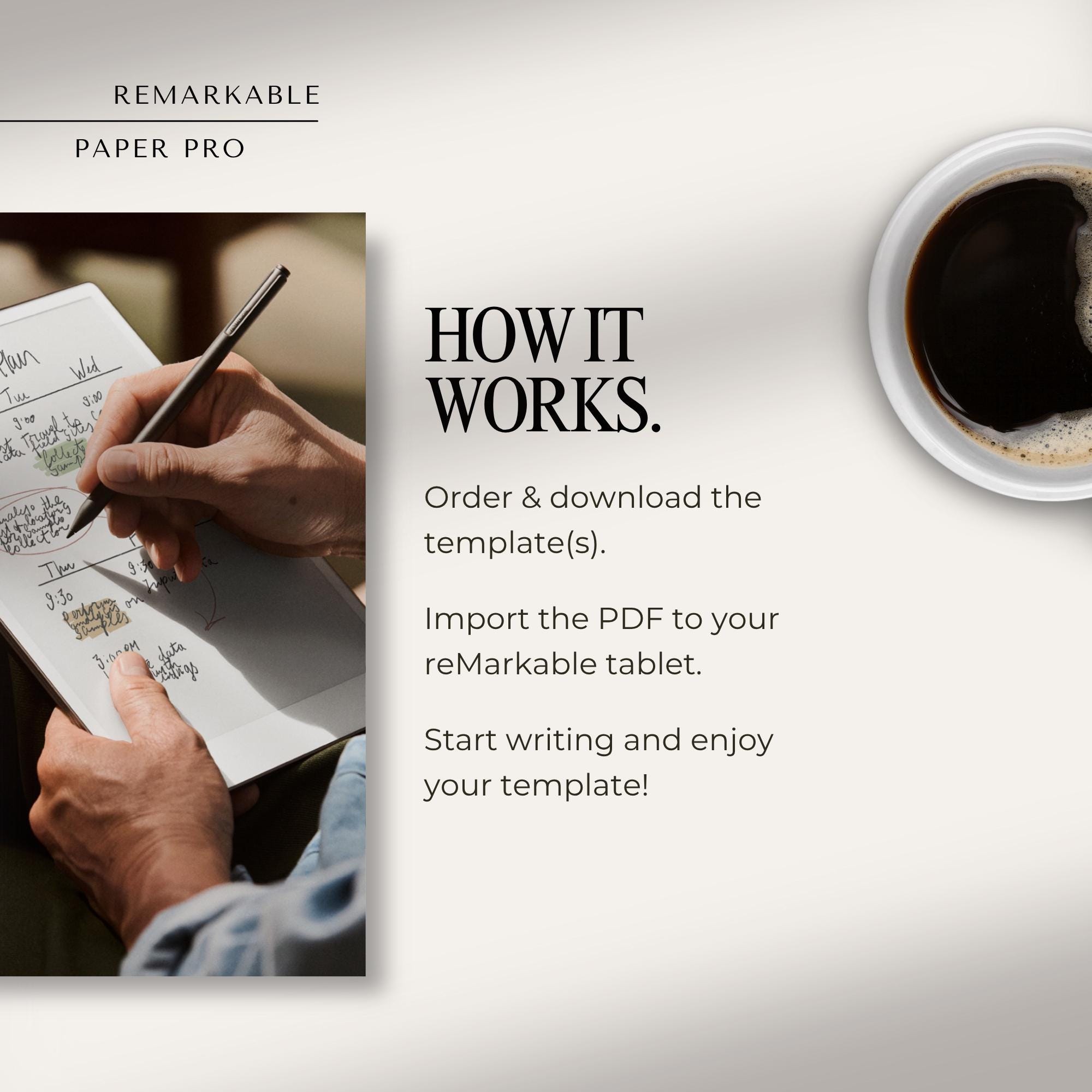 2026 Planner for Remarkable Paper Pro | Minimalist Yearly / Monthly ...