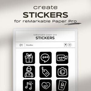 Custom Stickers for reMarkable Paper Pro | Shapes and Visuals to Create Stickers for reMarkable Pro | reMarkable templates