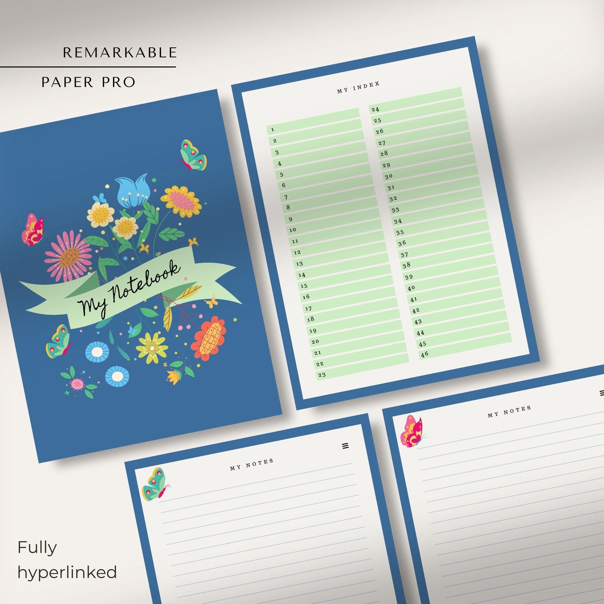 My Notebook for Remarkable Paper Pro | Make Your Own Index ...