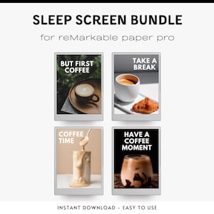 Sleep screens for Remarkable Paper Pro | Colorful Screensaver with & without text | Template for RMPP | Sleep screen for e-ink tablets