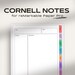 Cornell Notes for Remarkable Paper Pro | Hyperlinked PDF Notebook Color ...