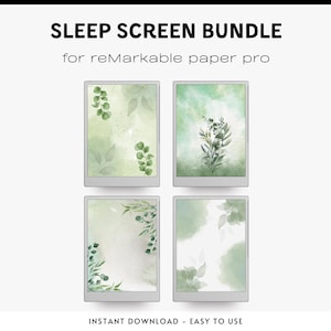 Sleep screens for Remarkable Paper Pro | Colorful Screensaver with & without text | Template for RMPP | Sleep screen for e-ink tablets