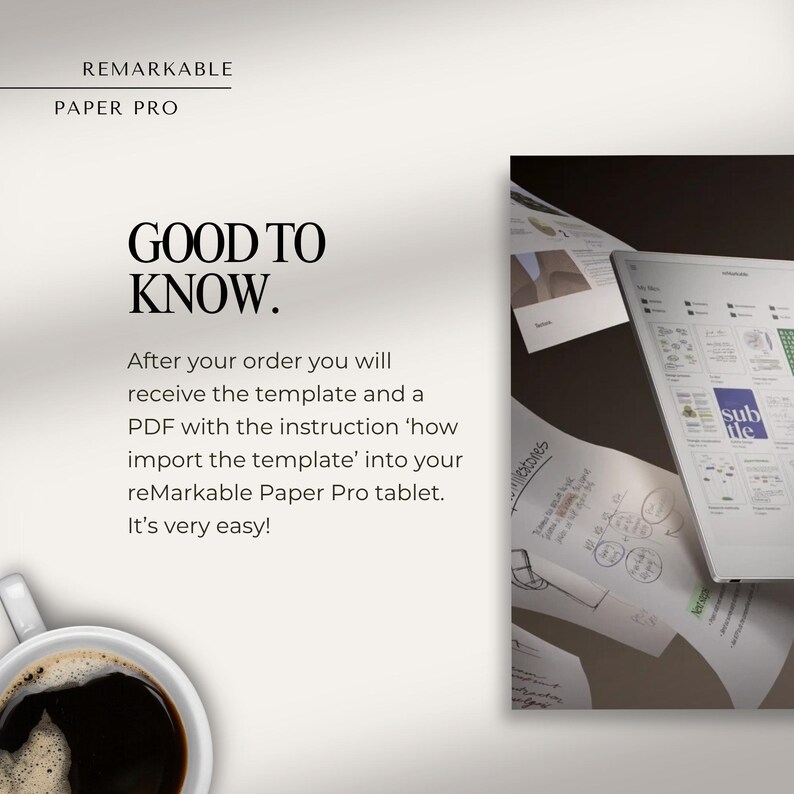2026 Planner for Remarkable Paper Pro | Minimalist Yearly / Monthly ...