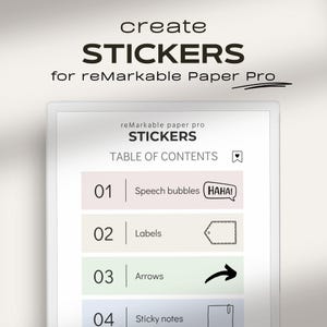 Custom Stickers for reMarkable Paper Pro | Shapes and Visuals to Create Stickers for reMarkable Pro | reMarkable templates
