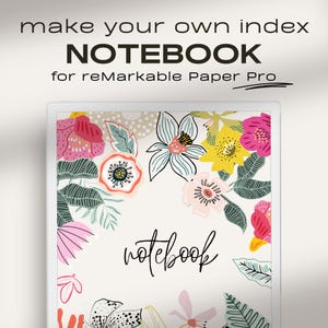 Quaderno per reMarkable Paper Pro / Crea il tuo indice / Indice con collegamento ipertestuale / Note digitali / Note di reMarkable Paper Pro / reMarkable Pro