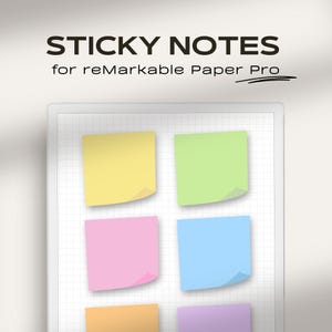 Sticky Notes for Remarkable Paper Pro | Digital Sticky Notes | Memo Notes for Remarkable Paper Pro | Digital Notes