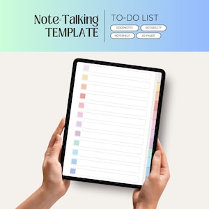 Quaderno per GoodNotes / Notability / Scaffale per appunti / Modelli per iPad/Tablet / Crea il tuo indice / Note / Brain Dump / Quaderno digitale