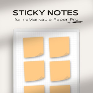 Sticky Notes for Remarkable Paper Pro | Digital Sticky Notes | Memo Notes for Remarkable Paper Pro | Digital Notes